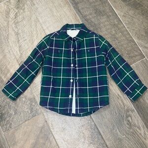 Janie and Jack Plaid Sherpa Lined Shirt Jacket